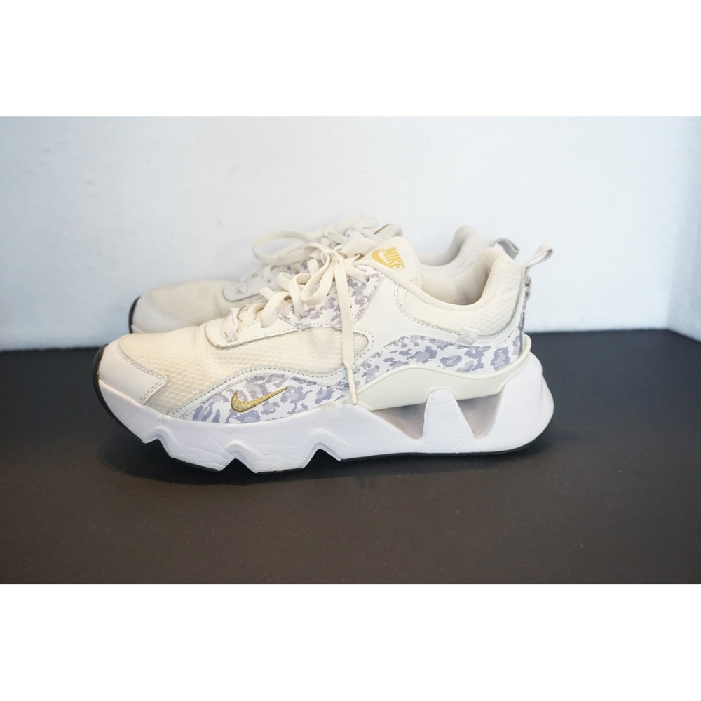 Nike Ryz 365 II Womens 8.5 Summit White Metallic Gold Leopard Print DO2797-100